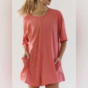 NWOT Free People Hot Shot Tee Romper
